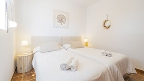 3 bedrooms, iron/ironing board, travel cot, WiFi