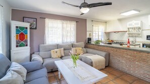 TV, fireplace, DVD player