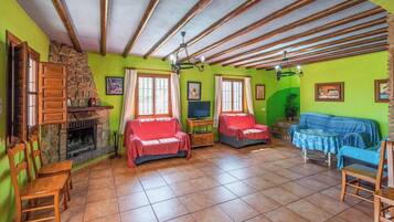 Télévision, cheminée