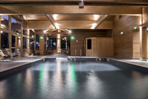 Indoor pool, a heated pool