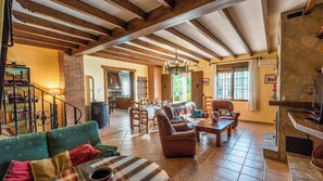 TV, fireplace, DVD player, table tennis