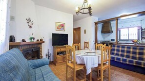 Chimenea y estéreo