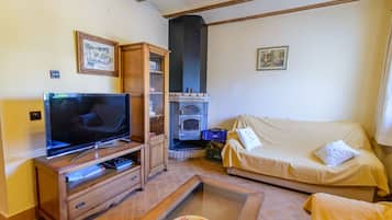 TV, fireplace, DVD player
