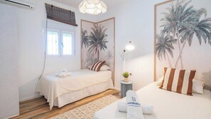 3 bedrooms, iron/ironing board, travel cot, WiFi