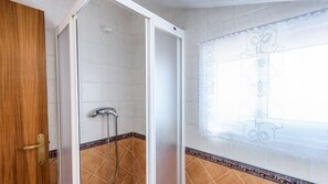 Shower, hair dryer