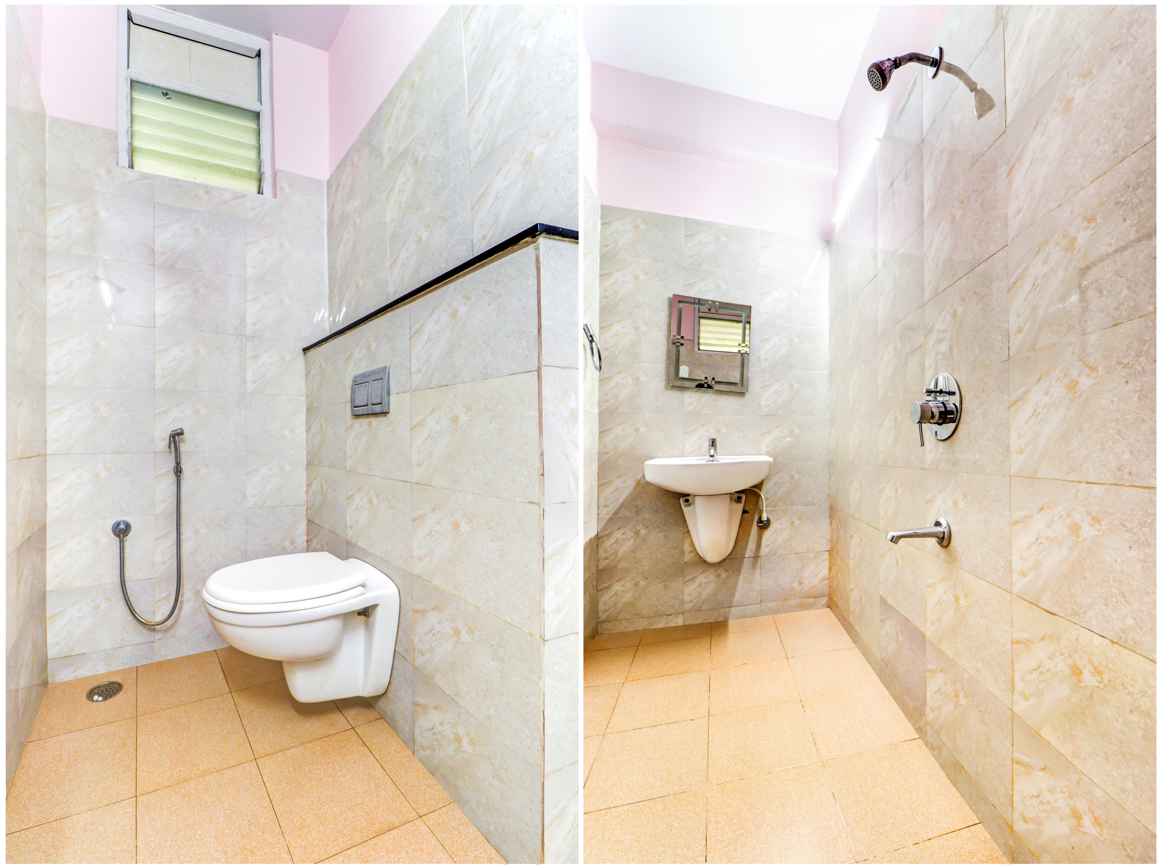 shower, rainfall showerhead, free toiletries, towels