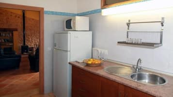 Apartment, 2 Bedrooms, Terrace | Private kitchenette | Fridge, microwave, stovetop, coffee/tea maker