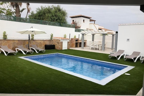 large heated pool
