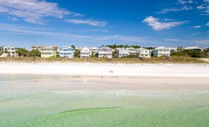 On the beach, sun-loungers, beach towels - BEST Location on 30A, FREE Beach Setup/Gear on Private Beach & Heated Pool! (Santa Rosa Beach)