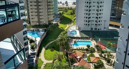 Beautiful fit, standing on the sand with spectacular sea views. Spotless