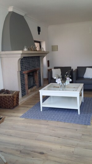TV, fireplace - Luxury, independent, 4-person apartment on the ground floor 'A Orquidea' (SANTA CATARINA CLD)
