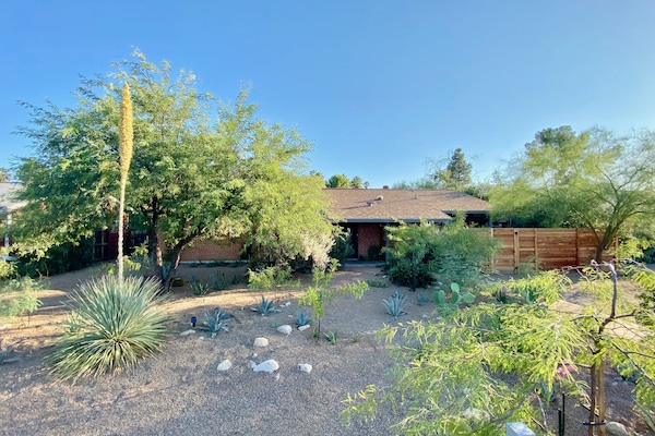 Landscaped to enhance privacy on a dead end street with very friendly neighbors