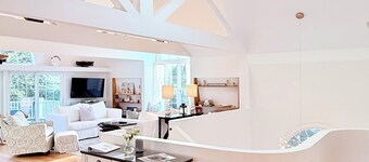 Exclusive Oyster Pond Retreat With Private Beach, New Kitchen and Boat