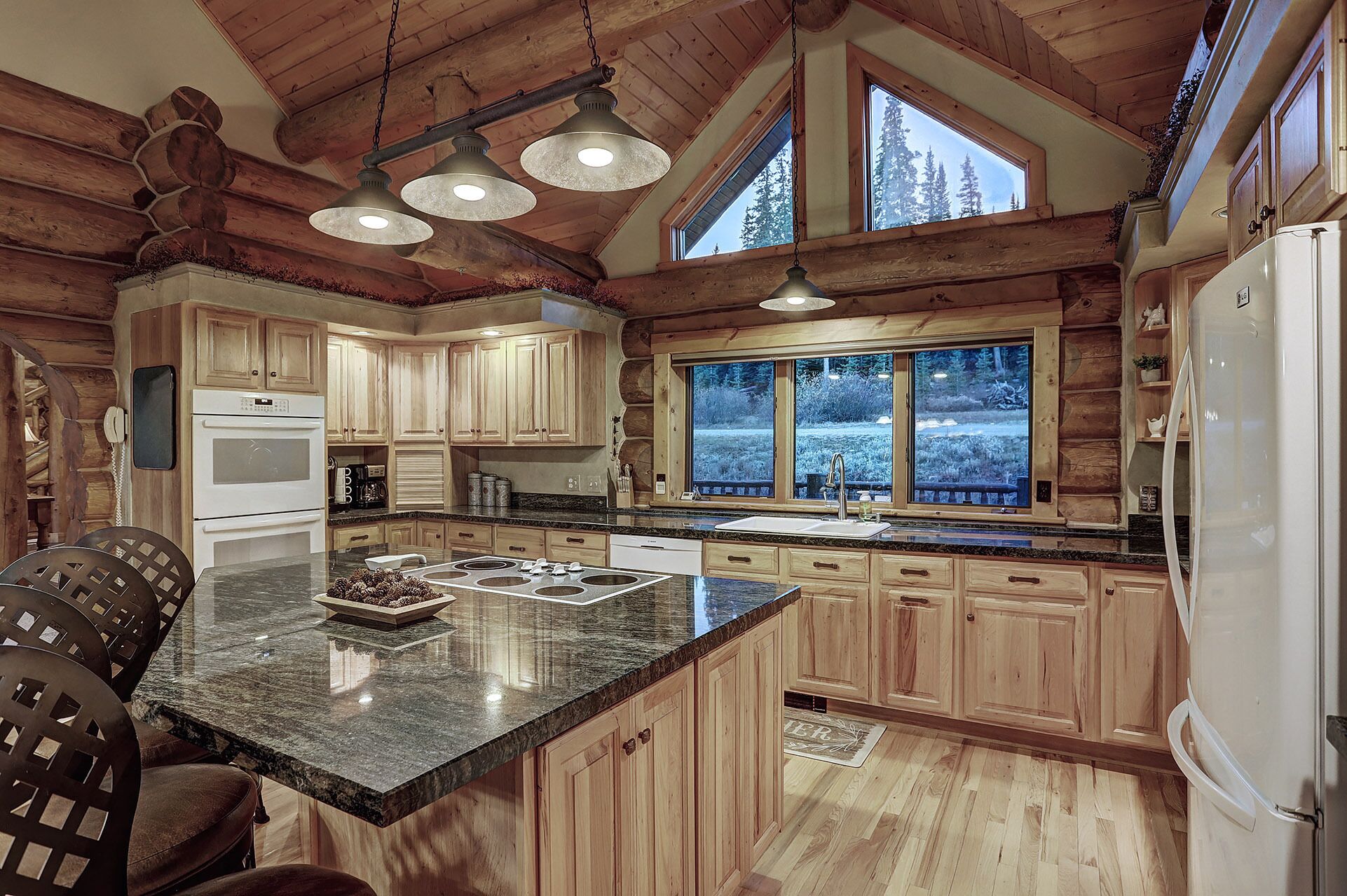 Pine Forest Lodge, with Private Hot Tub | Private kitchen | Coffee/tea maker