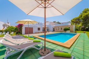 Pool - CASA FIOL - Beautiful chalet with shared pool near the beach. Free WiFi (Santanyí)