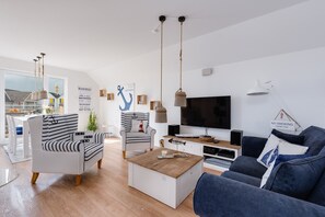 Televisión, chimenea, libros