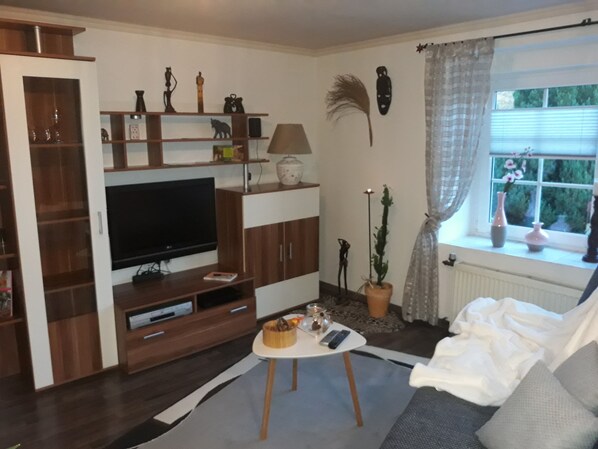 TV, peis og DVD-spiller
