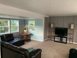 Smart TV, Netflix, streaming services, stereo