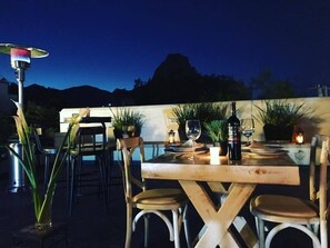 Outdoor dining - Hotel Boutique Rancho San Jorge (Ezequiel Montes)