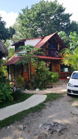 Chambre double, 2 lits doubles, vue sur le jardin | Vue sur la rue