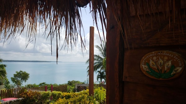 Chambre double, balcon, vue sur la lagune | Vue sur le lac