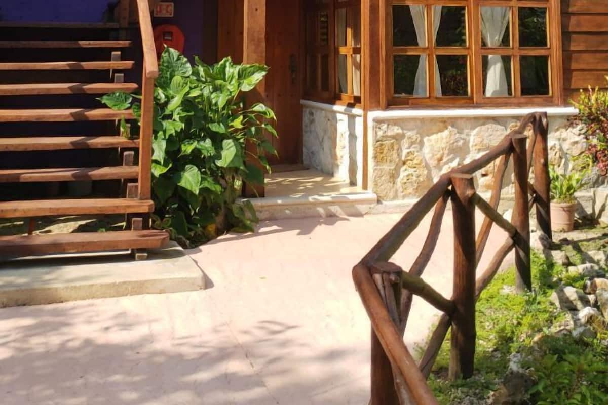 Double Room, 2 Double Beds, Garden View | Front of property