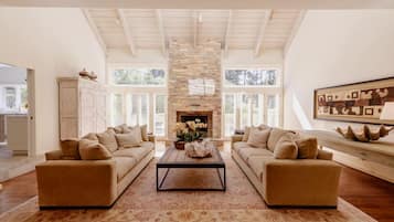 Villa, Multiple Beds (LX11: Pebble Luxury Estate with 4 Mas) | Living room | TV, fireplace, DVD player