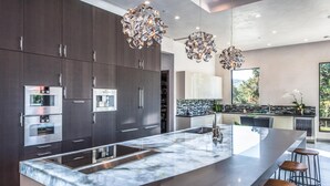 Villa, Multiple Beds (LX1a: Luxury Contemporary Villa in Th) | Private kitchen - Lx1a: Luxury Contemporary Villa in The Middle of Nature (Carmel)