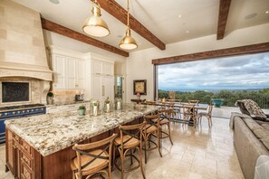 Villa, Multiple Beds (LX15 Vue de l'ocean Oceanview French ) | Private kitchen | Fridge, microwave, stovetop, dishwasher