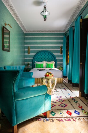 Comfort Double Room (Tazra) | Premium bedding, desk, blackout curtains, free WiFi