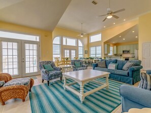 House, 4 Bedrooms | Living room - Wave Catcher by Vacasa (Santa Rosa Beach)