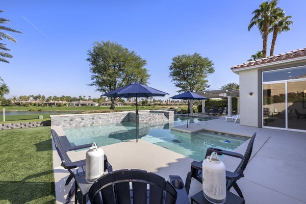 Piscine extérieure, piscine chauffée