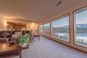 House, Multiple Beds (MV1: Mount Tallac Estate 010630) | Living room | TV, fireplace, DVD player