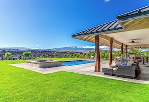 Outdoor dining - Ainamalu 3 Bdrm Home with Pool in Waikoloa Resort! (Waikoloa)