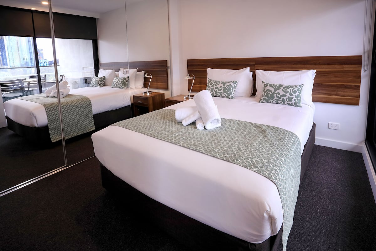 1 bedroom, Select Comfort beds, individually furnished