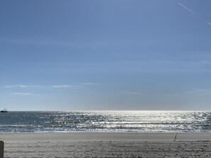 Beach nearby, sun-loungers