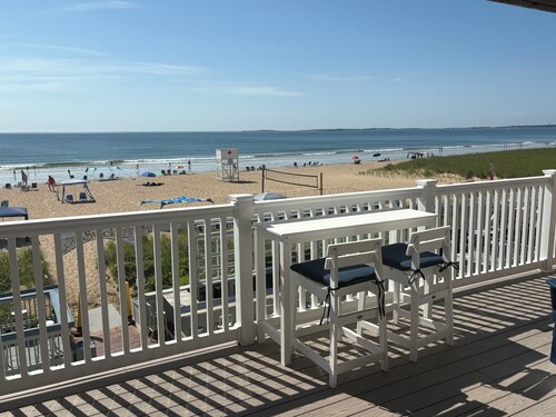 Spectacular Beachfront Condo-Watch sunrise from deck overlooking beach.
