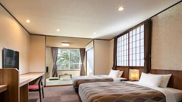 Quarto, para não fumantes (Japanese Western Style) | Wi-Fi de cortesia, roupa de cama