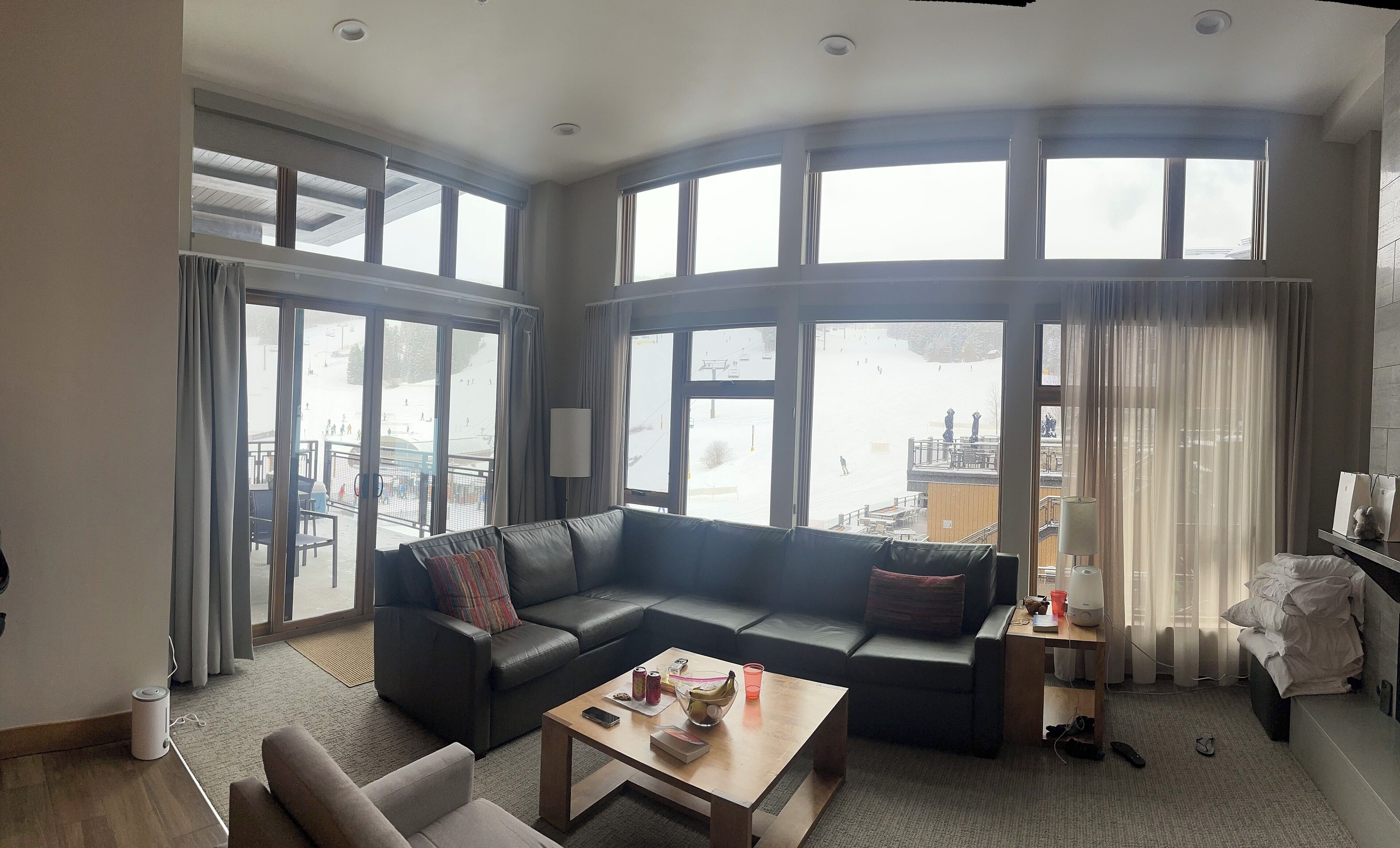 Televisión, chimenea, libros