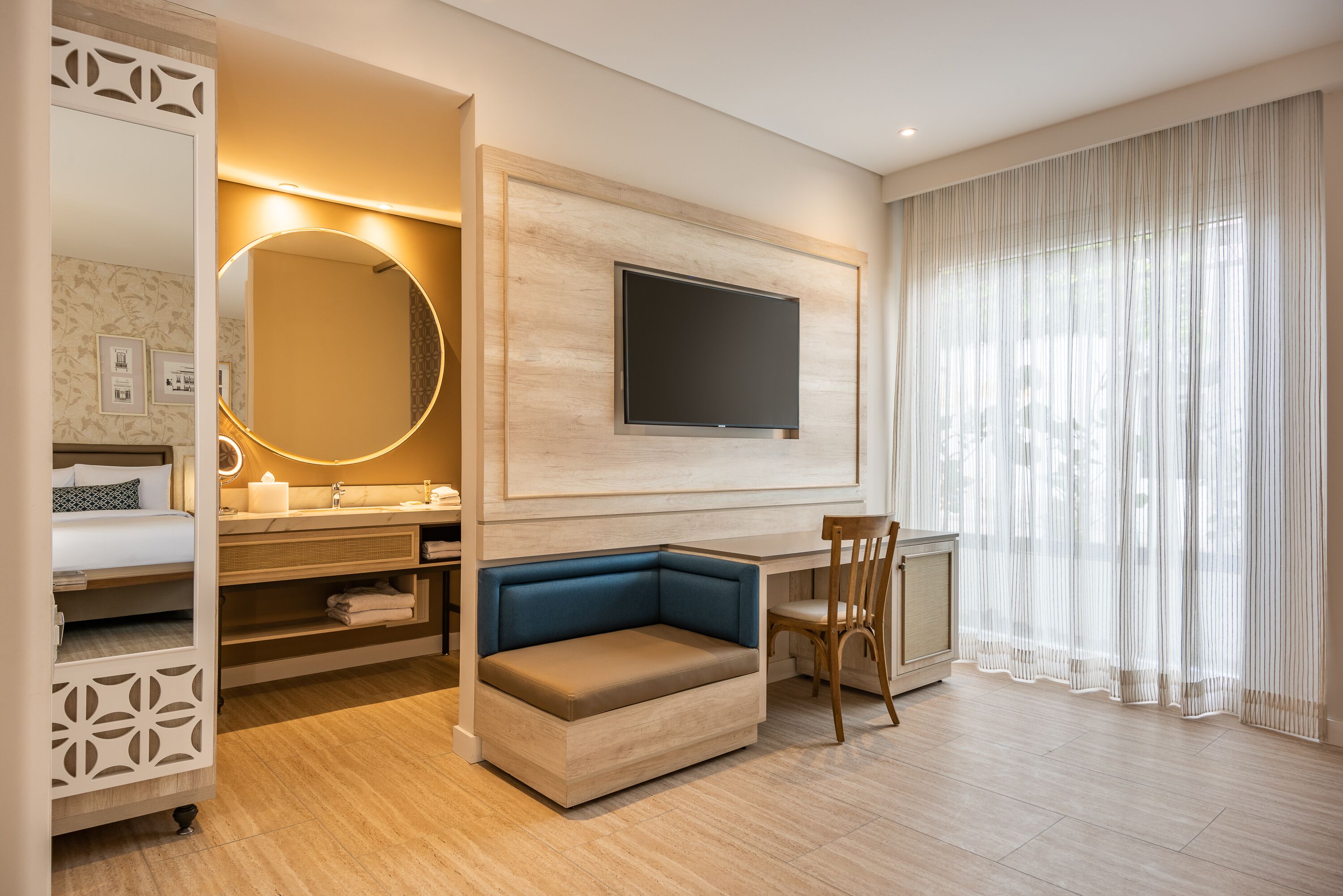 Ropa de cama hipoalergénica y minibar 