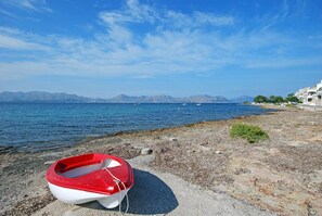Vlak bij het strand