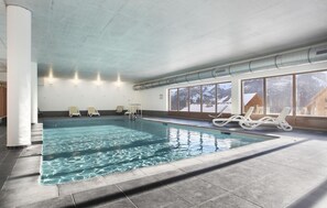 Indoor pool, a heated pool