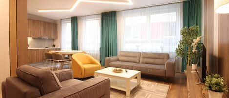 Apartment, 2 Bedrooms | Living area | Flat-screen TV