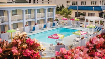 Indoor pool, seasonal outdoor pool, pool loungers