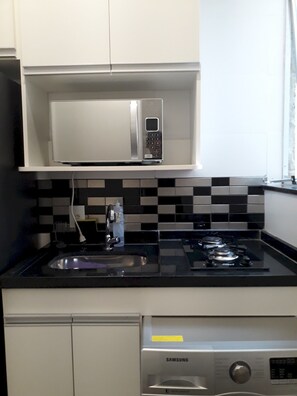 Apartamento (1 Bedroom) | Cozinha privada