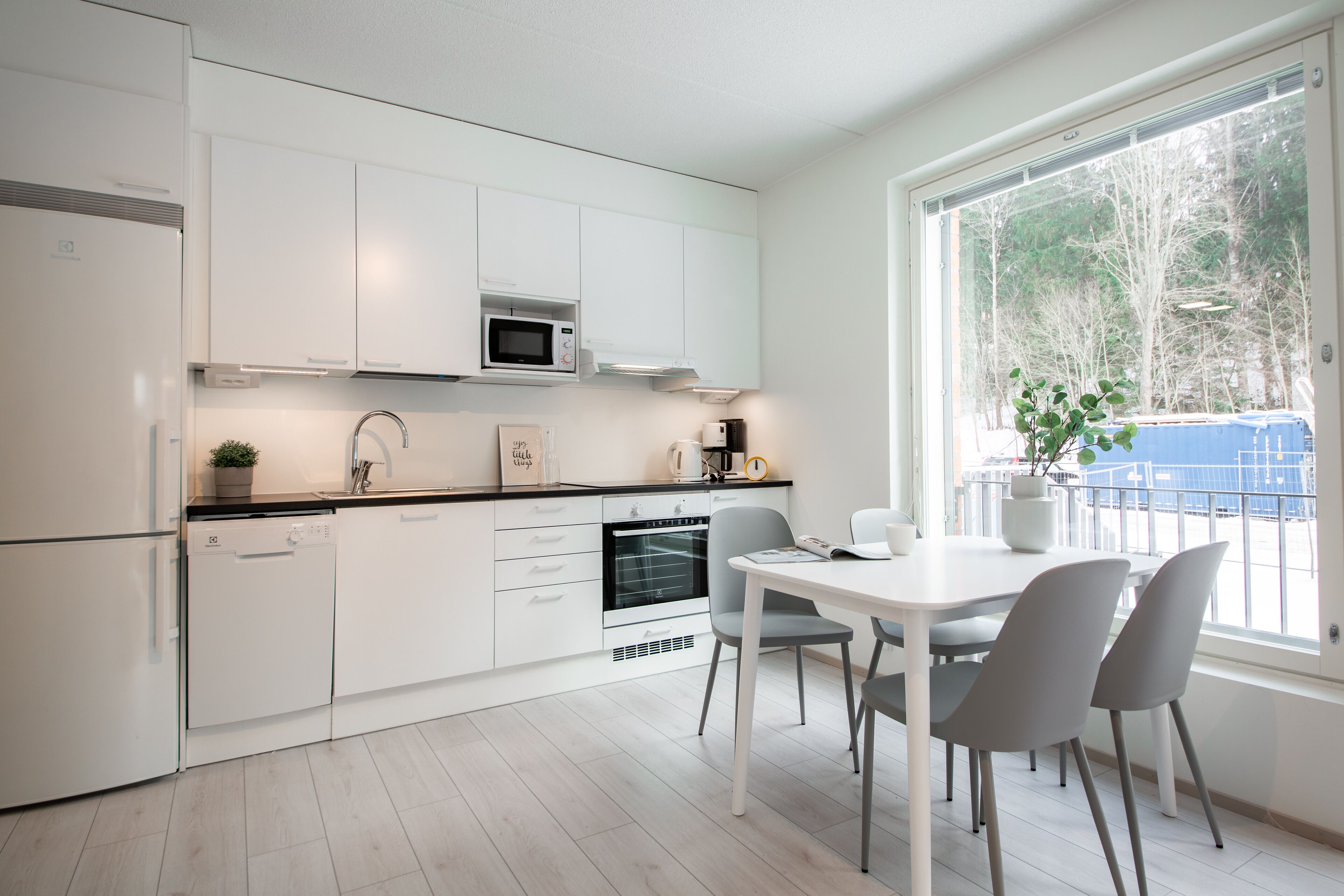 Apartament | Cuina privada | Frigorífic, microones, forn i placa de cuina 