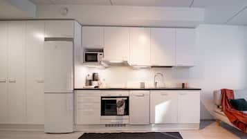 Studio Apartment | Cucina privata | Frigorifero, microonde, forno, piano cottura