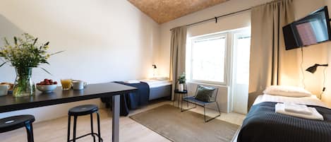 Chambres insonorisées, fer et planche à repasser, Wi-Fi gratuit