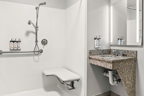 Towels, soap, shampoo, toilet paper