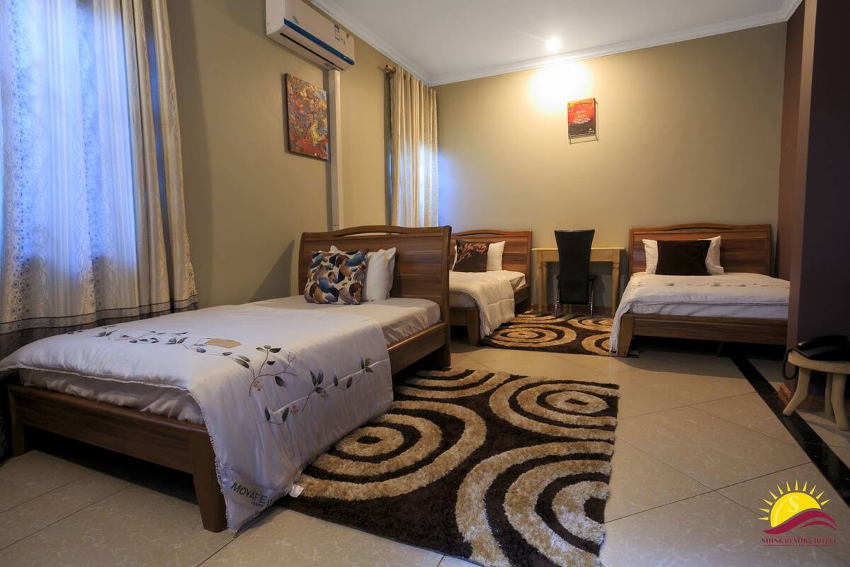 Deluxe Triple Room | Hypo-allergenic bedding, minibar, individually decorated, desk